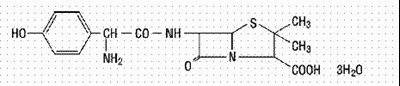 image of Amoxicillin chemical structure - chemical structure 01